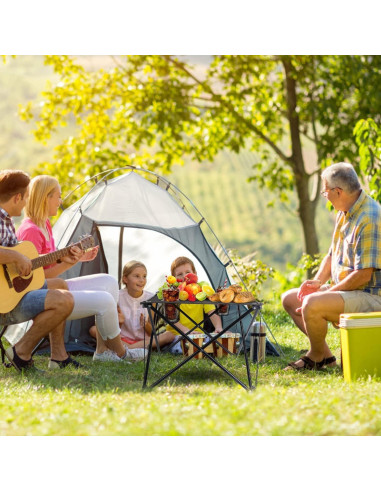 Mesa Plegable de Camping TeqHome 2022 - 45.72x45.72cm, 20kg