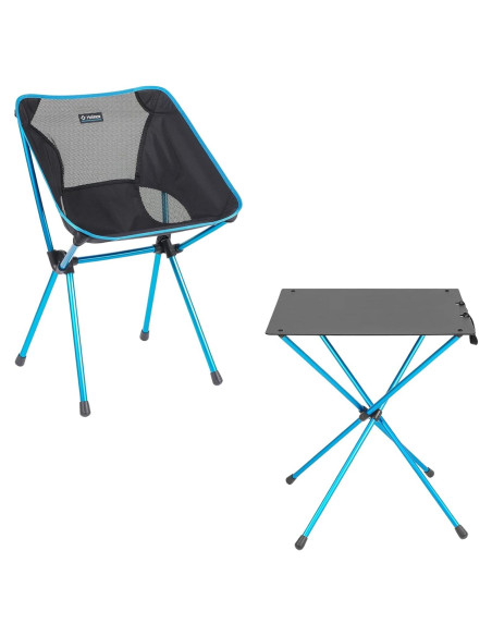 Silla y Mesa de Café Helinox Plegables para Exterior