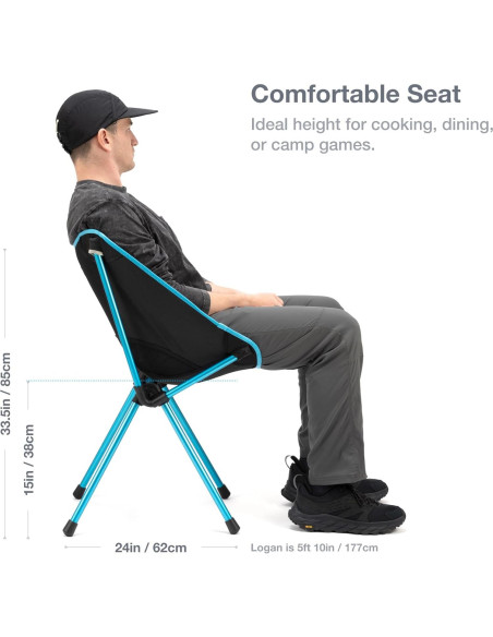 Silla y Mesa de Café Helinox Plegables para Exterior