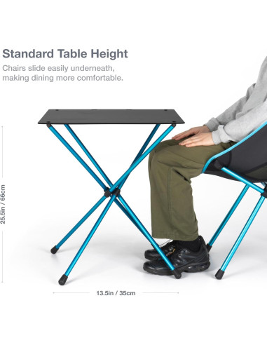 Silla y Mesa de Café Helinox Plegables para Exterior