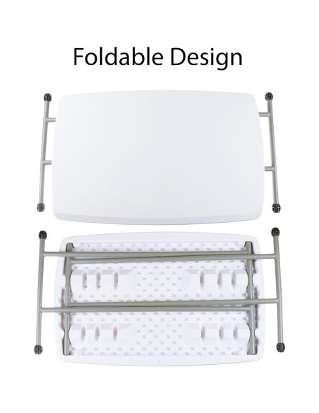 Mesa Plegable Everyday Home - Escritorio Ligero Ajustable 48.3-71.1 cm