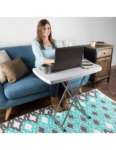Mesa Plegable Everyday Home - Escritorio Ligero Ajustable 48.3-71.1 cm