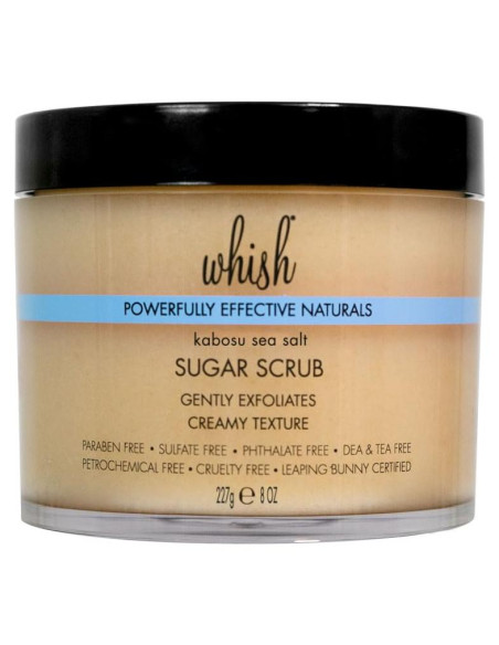 Exfoliante Corporal Whish de Azúcar Moreno y Sal Marina Kabosu 226.8 g Exfoliante Corporal Whish de Azúcar Moreno y Sal Marina Kabosu 226.8 g