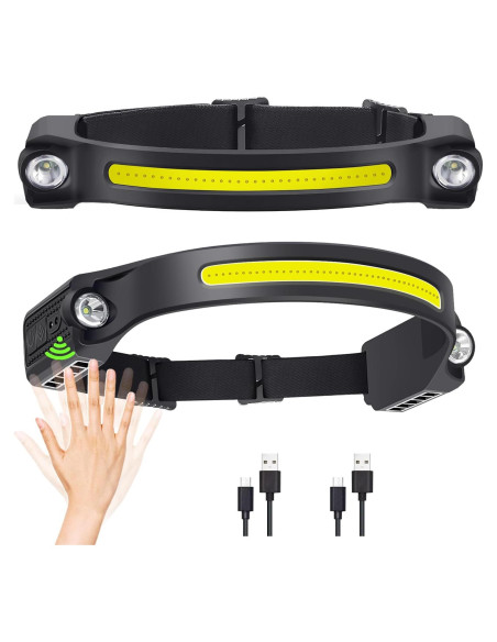 Linterna Frontal LED Recargable Doble Rombo, 260 IPX44 Linterna Frontal LED Recargable Doble Rombo, 260 IPX44