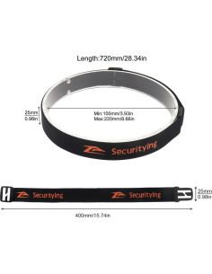 Correa de Linterna Frontal Ajustable SecurityIng 22-26mm 2