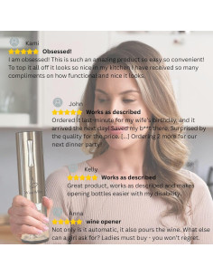 Juego de Aerador y Sacacorchos Eléctrico WineWhiz 2