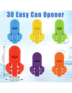 Abrebotellas Manual Rimoev, Paquete de 30 Coloridos 2