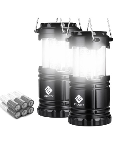 Energizer Linterna de Cabeza LED + Etekcity Linterna Camping 2-Pack