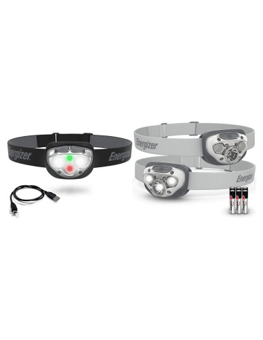 Energizer Linterna Frontal Recargable LED Pro400 y Vision HD+