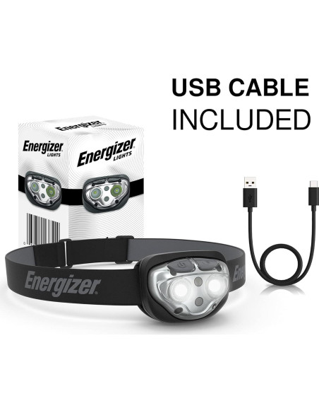Energizer Linterna Frontal Recargable LED Pro400 y Vision HD+