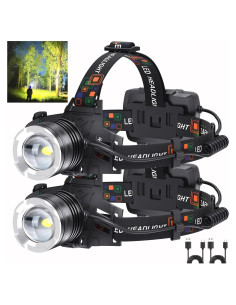 Linterna Frontal Recargable BERCOL TD62 900000 Lúmenes 5 Modos