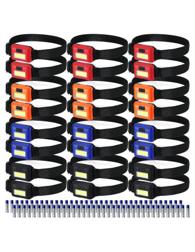 Linterna Frontal LED Macarrie 24 Piezas 800 Lúmenes Impermeable