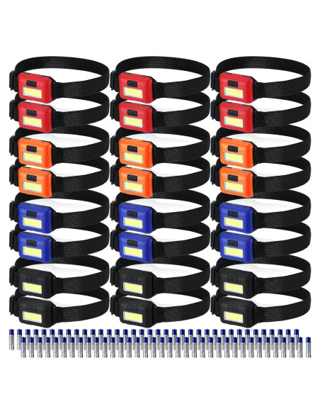 Linterna Frontal LED Macarrie 24 Piezas 800 Lúmenes Impermeable
