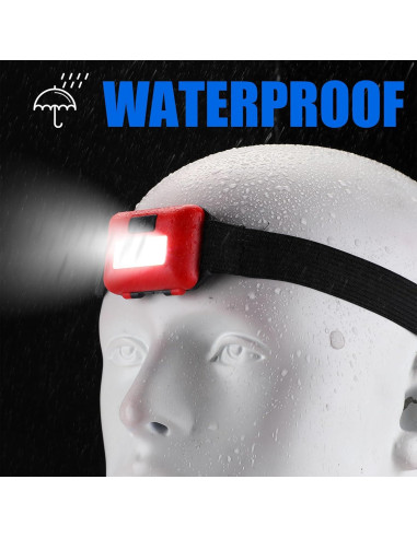 Juego de 96 Linternas Frontales LED Glooglitter 800 Lúmenes