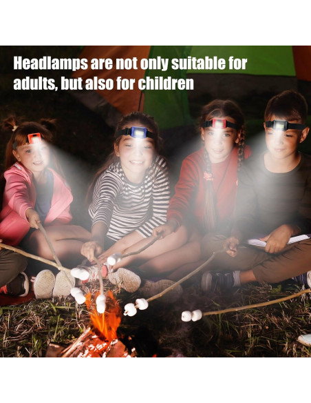 Juego de 96 Linternas Frontales LED Glooglitter 800 Lúmenes