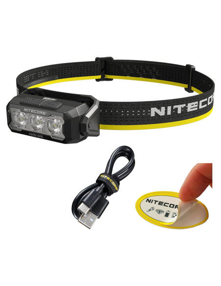 Linterna Frontal Nitecore HA15 UHE 400 Lúmenes Recargable USB-C