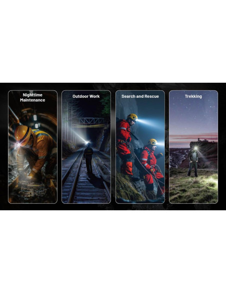 Linterna Frontal Nitecore HC75 UHE 3000 Lúmenes Recargable USB-C