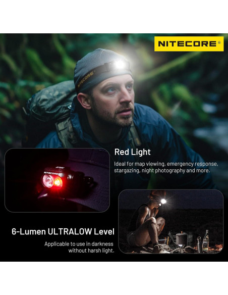 Linterna Frontal Nitecore HA11 240 Lúmenes Ultra Ligera