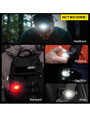 Linterna Frontal Nitecore HA11 240 Lúmenes Ultra Ligera