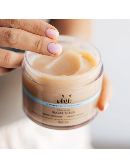 Exfoliante Corporal Whish de Azúcar Moreno y Sal Marina Kabosu 226.8 g Exfoliante Corporal Whish de Azúcar Moreno y Sal Marina Kabosu 226.8 g