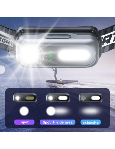 Luces de Bicicleta Delanteras y Traseras AOOSTAR 1000 Lúmenes 2