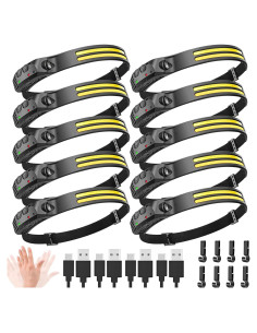 Linterna Frontal LED Recargable FLUEFOWL DHRL03 1000 Lúmenes