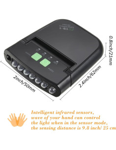 Linterna LED a Clip Mudder Recargable 2 Piezas Impermeable 2