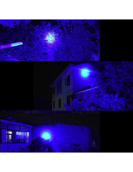 Linterna Frontal LED Azul GaiGaiMall Resistente al Agua 3 Modos Linterna Frontal LED Azul GaiGaiMall Resistente al Agua 3 Modos
