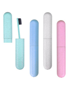 Estuche de Cepillo de Dientes Hooqict 4 Piezas Viaje