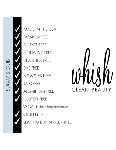 Exfoliante Corporal Whish de Azúcar Moreno y Sal Marina Kabosu 226.8 g