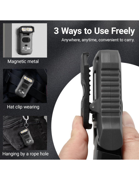 Luz de Gorra Recargable Aojudic SQ09 con Sensor de Movimiento Luz de Gorra Recargable Aojudic SQ09 con Sensor de Movimiento