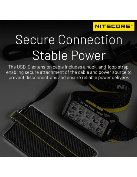 Linterna de Trabajo Nitecore HU2000 2000 Lúmenes USB-C