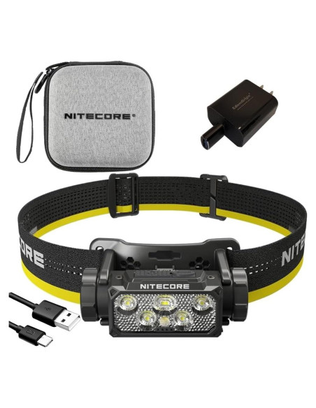 Linterna Frontal Nitecore HC60 UHE 1600 Lúmenes USB-C