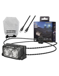 Linterna Frontal Nitecore NU25 MCT UL 400 Lúmenes Recargable