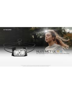 Linterna Frontal Nitecore NU25 MCT UL 400 Lúmenes Recargable 2