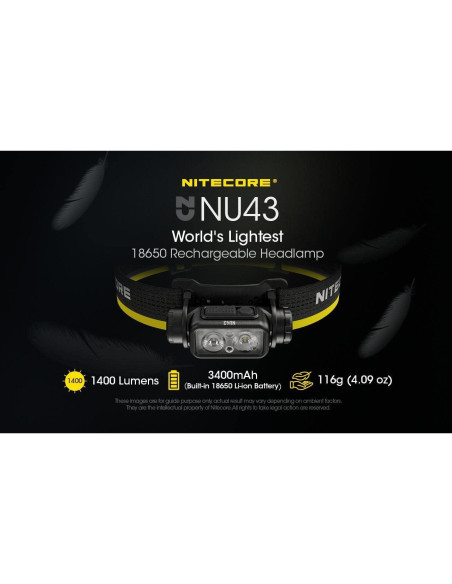 Kit de Camping Nitecore NU43 y LR40 Linternas Recargables