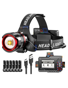 Linterna Frontal LED Recargable KNIBO T45 3000 Lúmenes IPX7