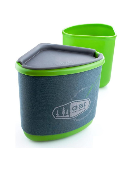 Taza y Cuenco Gourmet Apilables GSI Outdoors Verde 414ml