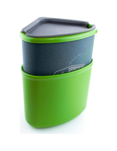 Taza y Cuenco Gourmet Apilables GSI Outdoors Verde 414ml