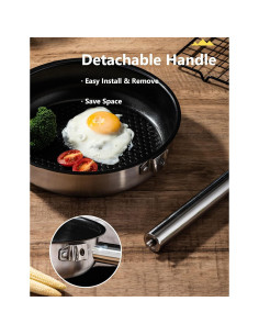 Juego de Cocina para Camping CretFine 5 Piezas Acero Inoxidable 2