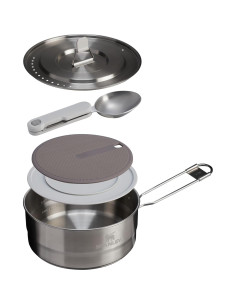 Juego de Olla Stanley Wildfare Pro 5 Piezas 2 QT Acero Inoxidable 2