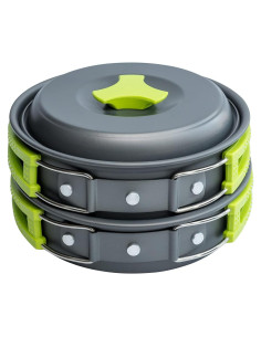 Kit de Cocina para Camping MalloMe 2L con Estufa Portátil