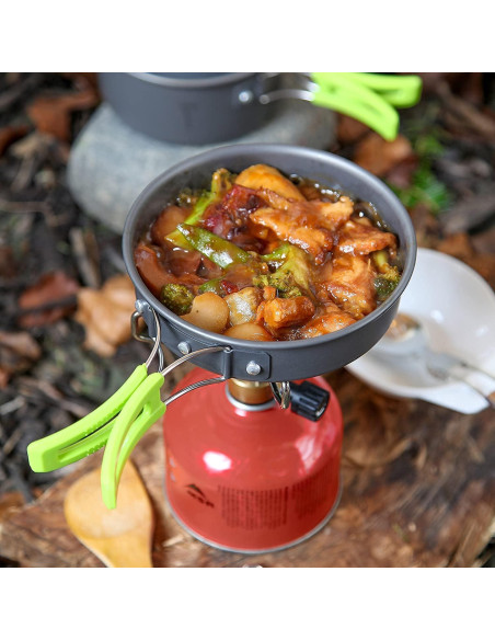 Kit de Cocina para Camping MalloMe 2L con Estufa Portátil
