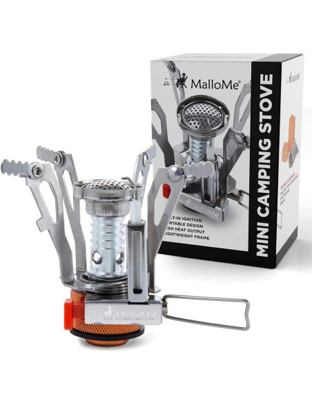 Kit de Cocina para Camping MalloMe 2L con Estufa Portátil