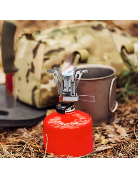 Kit de Cocina para Camping MalloMe 2L con Estufa Portátil