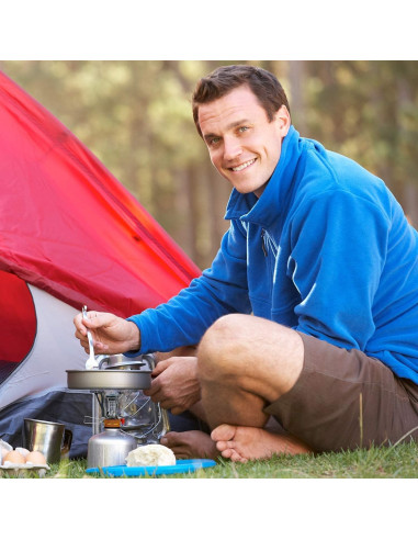 Kit de Cocina para Camping MalloMe 2L con Estufa Portátil