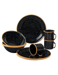 Juego de Camping 12 Piezas Granite Ware - Acero Enameled