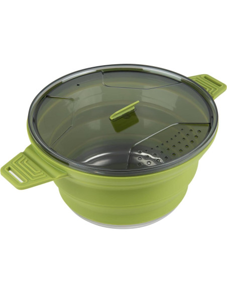 Olla Plegable de Silicona 2.5L Restaurantware con Tapa