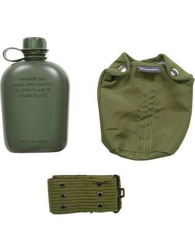 Cantimplora G.I. Stansport 0.95L con Cinturón Ajustable