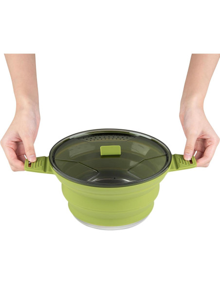 Olla Plegable de Silicona 2.5L Restaurantware con Tapa